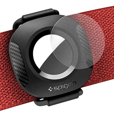 Imagem de Spigen Capa ComforTag projetada para AirTag, suporte para animais de estimação, cães, gatos, coleira - preta