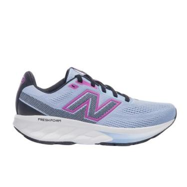 Imagem de Tênis New Balance Fresh Foam 520 V9 Feminino, 38, Azul claro, Roxo