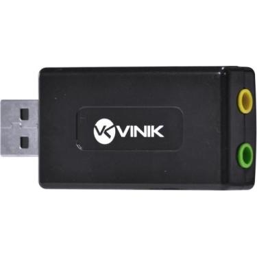 Imagem de Adaptador Placa De Som Usb 7.1 Canais Virtual Ausb71 - VINIK