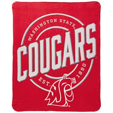 Imagem de Cobertor de lã NORTHWEST NCAA Washington State Cougars, 127 cm x 152 cm, campanha