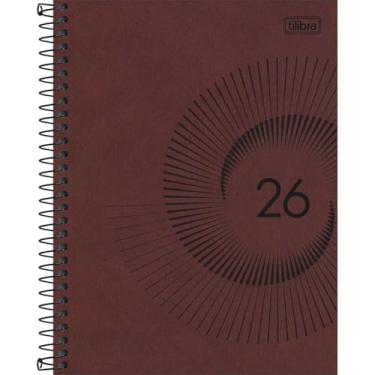 Imagem de Planner SEMANAL, executivo, Prátika 2026 Espiral 17,7 x 24 cm- Bordô