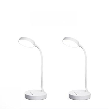 Imagem de Lampada De Estudo Sem Fio Com Cabeça Ajustável Em 360 Graus Luminária Portátil Com Bateria Recarregável(KIT-2-TD05-Luzes Flexíveis)