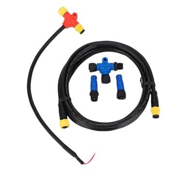 Imagem de Jiawu Kit Inicial NMEA 2000 para Dispositivo Lowrance Simrad, Cabos de Backbone de Nível Marítimo M12 de 5 Pinos, Cabos de Derivação, Terminadores em T, Acessórios de Rede NMEA 2K