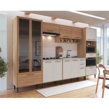 Imagem de Cozinha Modulada Completa , 6 Peças com Cristaleira 13 Portas 4 Gaveta