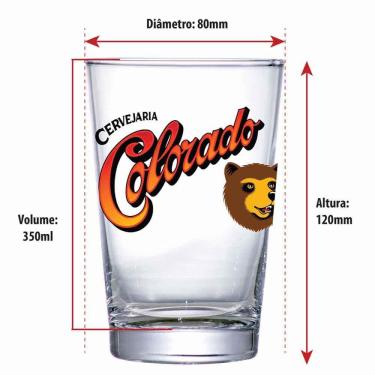 Imagem de Copo de Cerveja Colorado, Copo de Vidro 350ml, Ruvolo