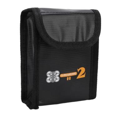 Imagem de Bolsa de explosão bateria Retor de fogo retarnte de alta temperatura Hanch anti -radiação e fechamento de loop Bateria de bateria de lítio bolsa de armazenamento para avata 2