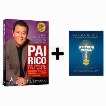 Imagem de Kit Livros, Pai Rico, Pai Pobre - Robert Kyiosaki + Atitude Mental Pos