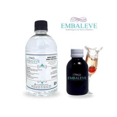 Imagem de Kit 1 Base Aromatizadora Pronta + 1 Essência Morango Champagne para Di