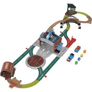 Imagem de Thomas e Seus Amigos Pista de Brinquedo Motorizada Entregue os Barris! para crianças a partir de 3 anos