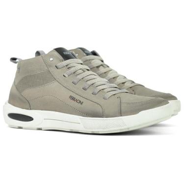 Imagem de Bota Masculina Ferracini Casual Pulse 24h Couro Legítimo Elástico Zípe