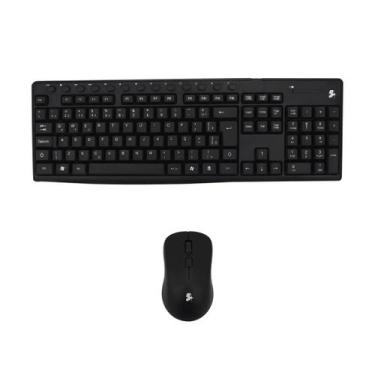 Imagem de Mouse E Teclado Sem Fio Wireless 2.4 Ghz Escritório Para Pc - 5+