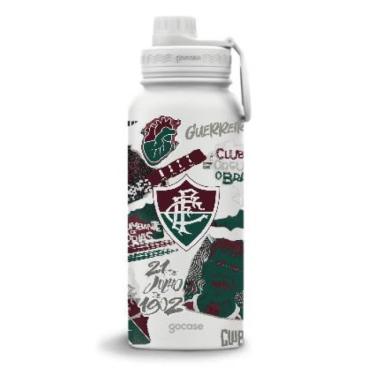Imagem de Garrafa Térmica Fresh 950ml Gocase - Fluminense - Colagem-Unissex