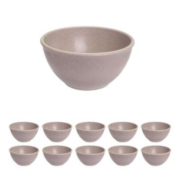 Imagem de 10Un Tigela 300Ml Bowl Cumbuca Sopa Caldo Cinza - EVO