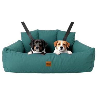 Imagem de Bolsa de Transporte Assento de Carro e Caminha Pet Impermeável Extra Grande com Cinto de Segurança (Verde)