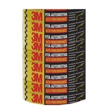 Imagem de Kit 9 Fita Crepe Automotiva de ALTA Performance 24MM X 50M