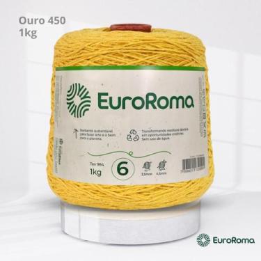 Imagem de Barbante Nº 6 da EuroRoma com 1Kg, 450 | OURO
