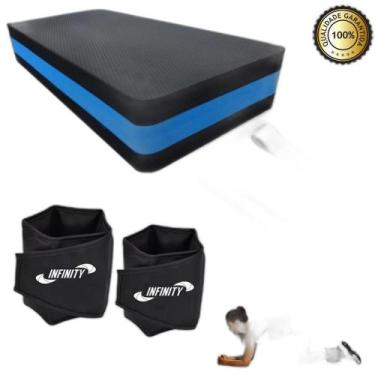Imagem de Kit Mini Band + Par De Caneleira 5 Kg + Step Em Eva - Infinity