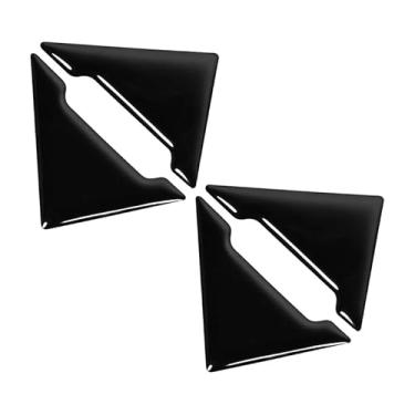 Imagem de Protetor Canto Porta Carro Silicone Soleira Quina Proteção Veicular Adesivo Anti-colisão acessórios Impacto Arranhão (2 Par Protetor PRETO -ADESIVO)