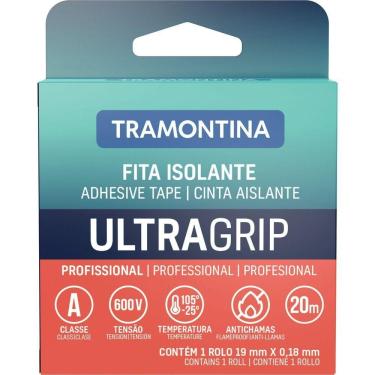 Imagem de Fita Isolante Classe A 0,18x19 Mm Tramontina Preta 20 M Tramontina