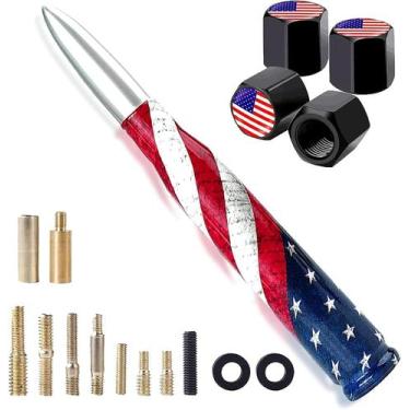 Imagem de Antena Bullet para carro e caminhão HVSTTPK American Flag Design