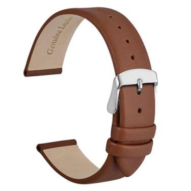 Imagem de Pulseira de relógio WOCCI Elegant Genuine Leather 8 mm de largura