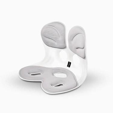 Imagem de Almofada De Apoio Lombar Cadeira Correção De Coluna G - Cinza - OUTRAS