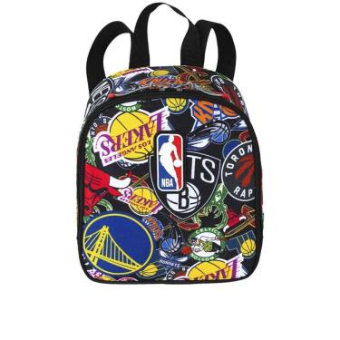 Imagem de Lancheira Grande Nba Begins Logos Sestini Preto