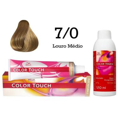 Imagem de Tonalizante Color Touch + Emulsão Ox  Wella Professionals, 7/0 Louro M