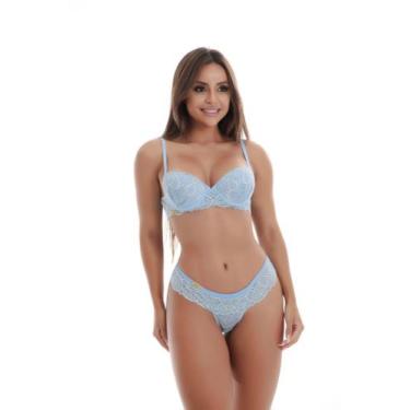 Imagem de Conjunto de Lingerie Lindo Sutien Com Bojo Sofit Super macio com Aro e
