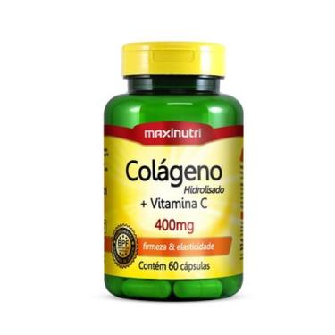 Imagem de Colágeno Hidrolisado + Vit. C 400mg 60 Cápsulas - MaxiNutri - 571