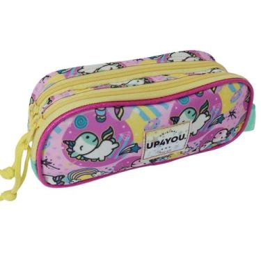Imagem de Estojo Penal Escolar Infantil Unicórnio 02 Zíper Duplo Original Licenc