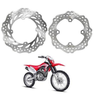 Imagem de Par Disco Freio Gp7 Dianteiro Traseiro Crf 250f