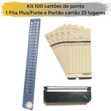 Imagem de 100 cartões de ponto fita henry plus forte chapeira 25 lug - CHAPMIL