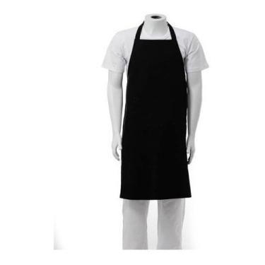 Imagem de Avental brim preto bolso m 90x70cm - R&S