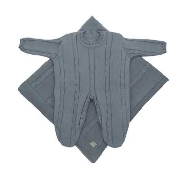 Imagem de O Início Perfeito: Saída de Maternidade Trança - Kowak Baby, Cinza