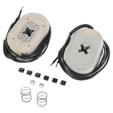 Imagem de RALZAOTO Kit de ímã de freio de reboque elétrico de 30,5 cm serve para eixos de 2,4 a 3,2 kg para montagem de freios elétricos de 30 x 5 cm com clipes de retenção e molas helicoidais 21025