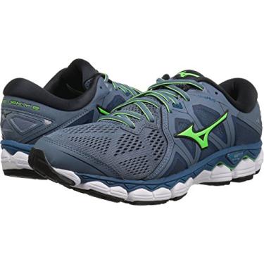 Imagem de Mizuno Tênis de corrida masculino Wave Sky 2, Azul Mirage/Azul noturno, 11.5