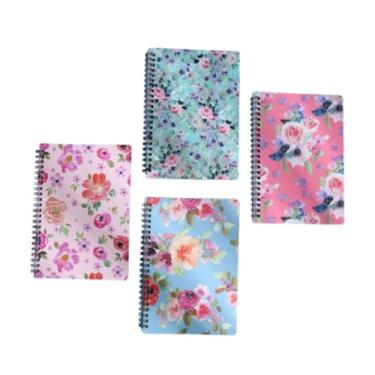 Imagem de shamjina 4x Caderno Espiral Diário Livro Lindo de Notas para Trabalho Mulheres Meninas Estudo