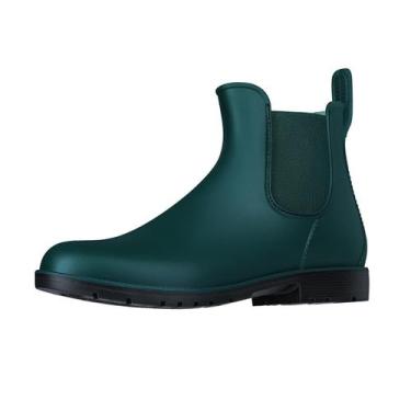 Imagem de Botas de chuva femininas Asgard, verde Chelsea, impermeáveis 41