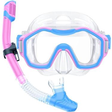 Imagem de Equipamento de mergulho Kwambiri para crianças, conjunto de snorkel co