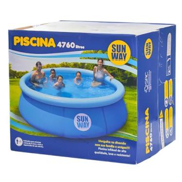 Imagem de Piscina Inflável Com Borda Redonda 4760 Litros Verão Praia
