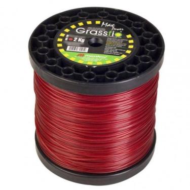 Imagem de Fio Cortador de Grama Mazzaferro Vermelho 2mm 2Kg