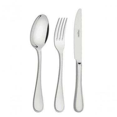 Imagem de Faqueiro Tramontina Firenze Em Inox Com Facas De Mesa Forjadas E Estojo 42 Peças