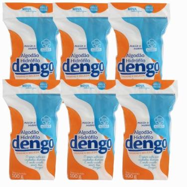 Imagem de KIT 6 ALGODAO EM ROLO 100G CAIXA DENGO HIGIENE CUIDADOS PESSOAIS ESTETICA SAUDE