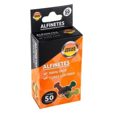 Imagem de Alfinetes Mapa Taça 50un Jocar office (686150)