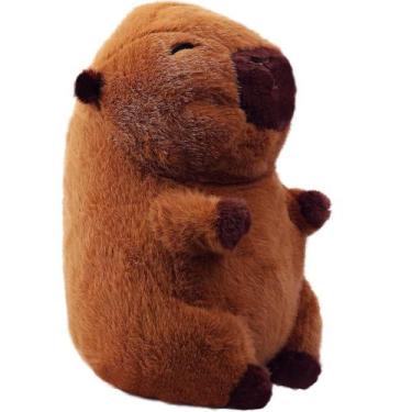 Imagem de Pelucia capivara sentada marrom - bbr toys