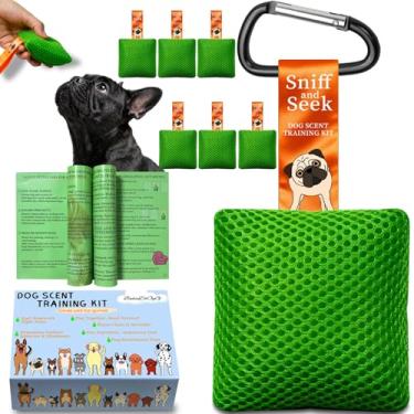 Imagem de Kit de treinamento de perfume de cachorro, jogos de cérebro de cachorro, brinquedos de esconde-esconde, jogos de cachorro - trabalho de nariz divertido para cães, brinquedos farejadores de cães, kit