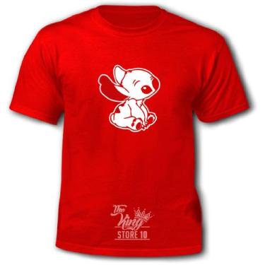 Imagem de Camiseta THE KING STORE Lilo Stich Heart Ohana Family - Lightbek Offic