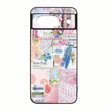 Imagem de qizjio Capa de telefone colagem à prova de choque protetora de verão para Google Pixel 8