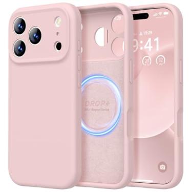 Imagem de LOVE 3000 Capa projetada para iPhone 17 Pro, silicone premium [compatível com Magsafe] [forro de microfibra macio antiarranhões] Capa protetora à prova de choque para homens e mulheres de 6,3
